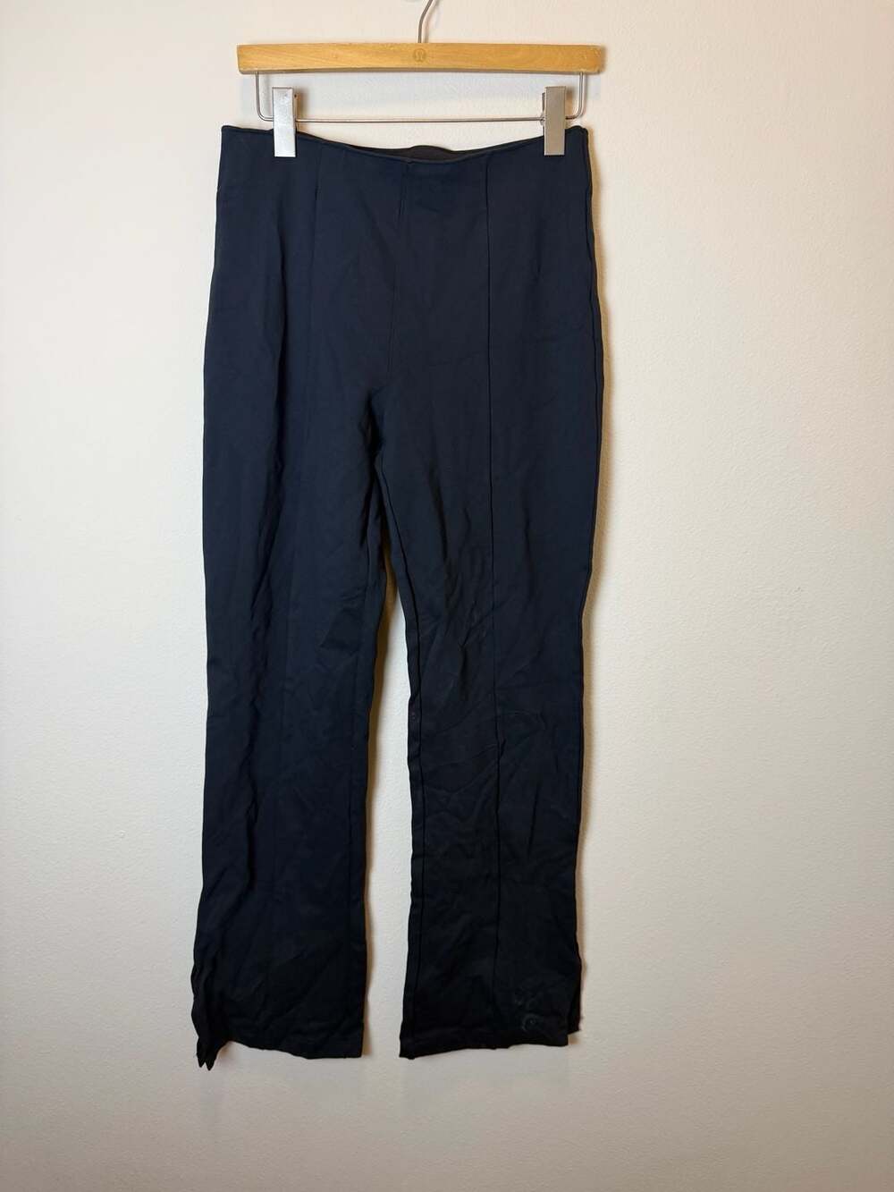 Abercrombie & Fitch Women's Black Pull-On Bootcut Pants Large